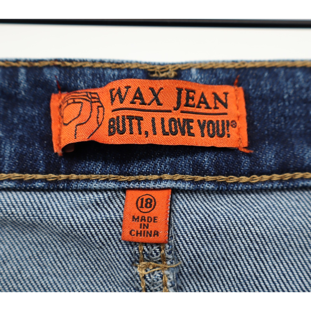 Wax Jeans Women's Push Up Collection High Rise Push Up Jeans Blure Sz 18 NEW - Picture 4 of 5